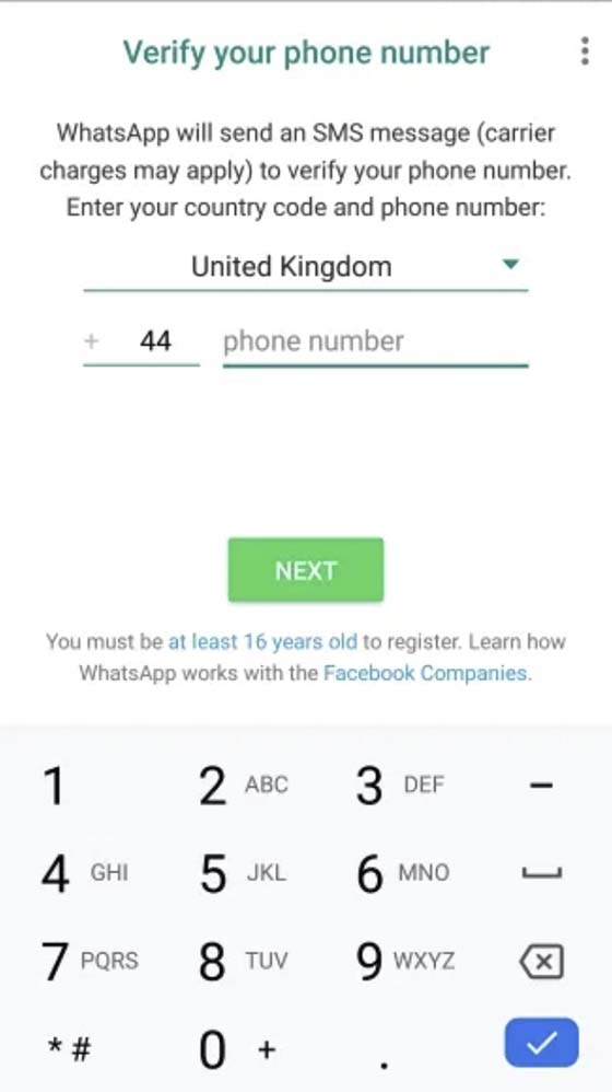 Восстановление аккаунта в WhatsApp по номеру