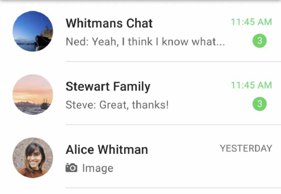 Отслеживание новых сообщений в WhatsApp и iMessages